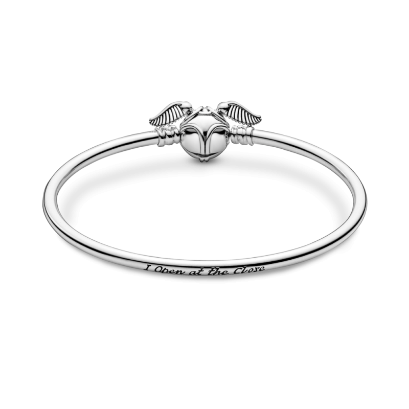Pandora Moments Harry Potter, Golden Snitch Clasp Bangle | Clips ...