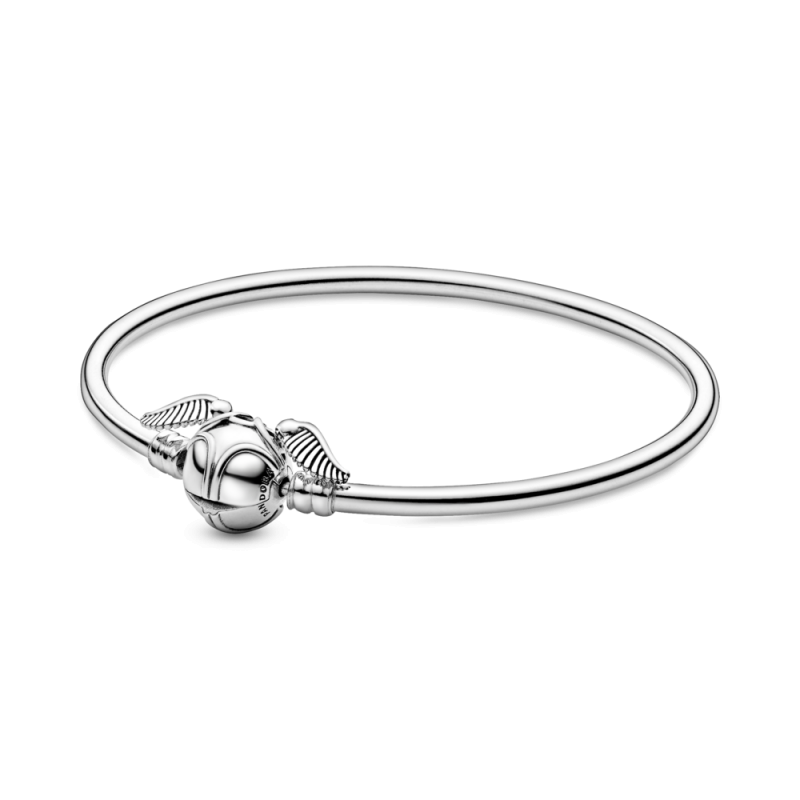 Pandora Moments Harry Potter, Golden Snitch Clasp Bangle | Clips ...