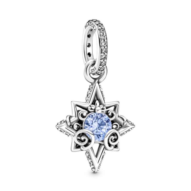 Privezak za ogrlicu Disney Cinderella plava zvezda 