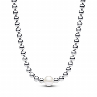 Treated Freshwater Cultured Pearl & Beads Collier Necklace 