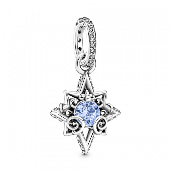 Privezak za ogrlicu Disney Cinderella plava zvezda 