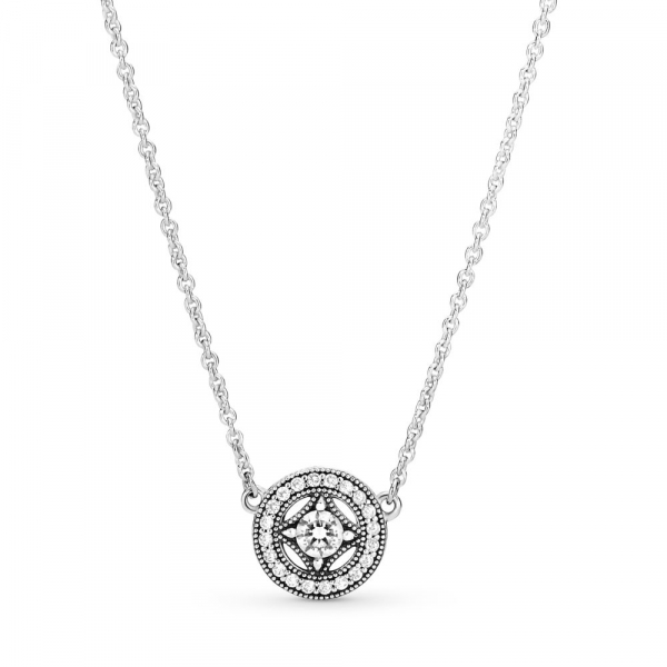 Vintage Circle Collier Necklace 