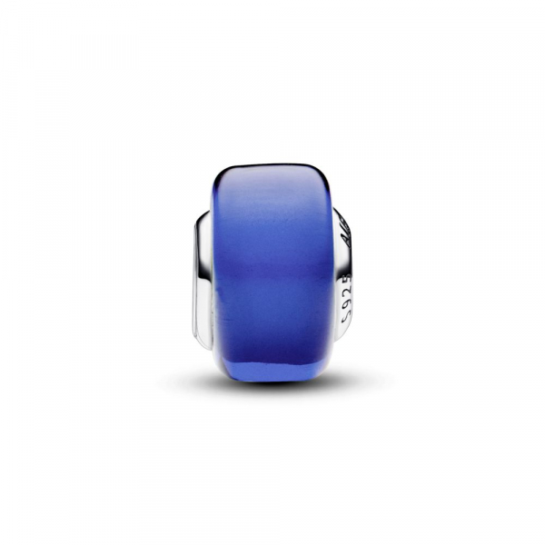 Plavi mini privezak od Murano stakla 
