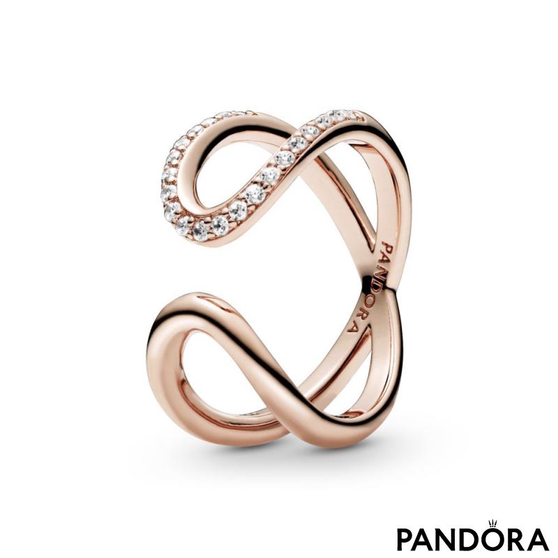 Wrapped Open Infinity Ring 