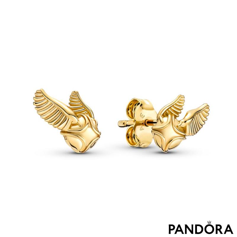Harry Potter, Golden Snitch Stud Earrings 