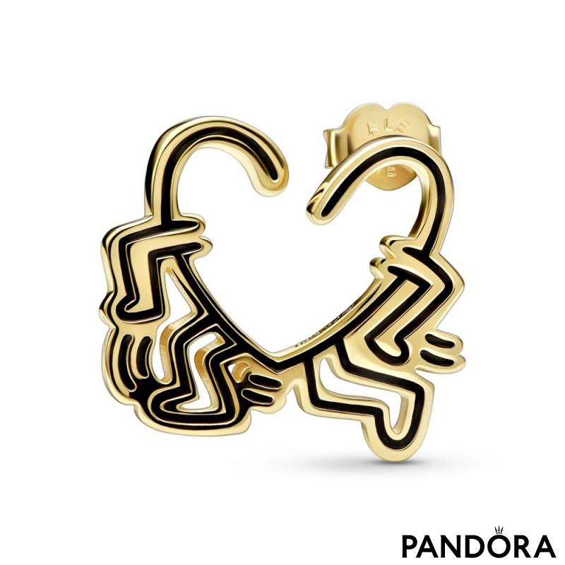Minđuša Keith Haring™ x Pandora Srce koje hoda​ 