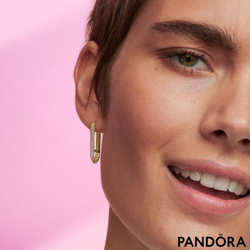 Pandora ME Extended Pavé Link Single Earring 
