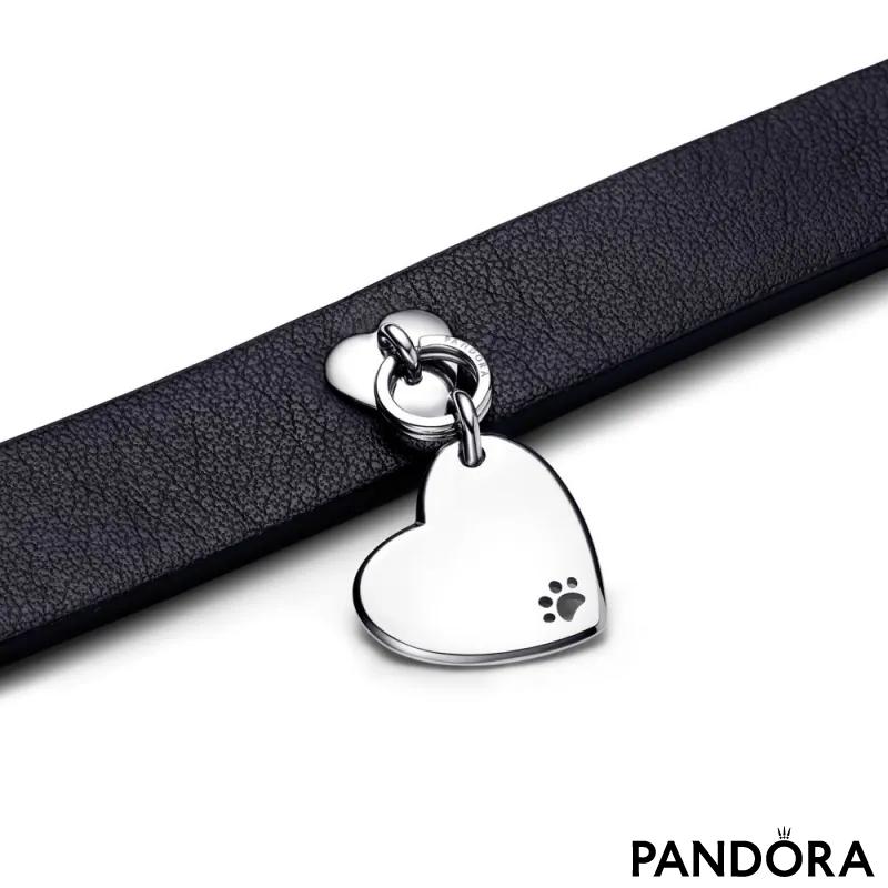 Crna tekstilna ogrlica za kućne ljubimce, ne sadrži kožu 