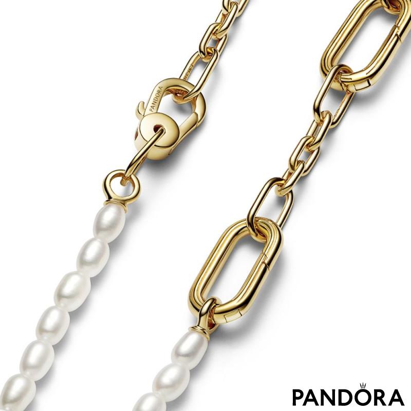 Pandora ME Slim Treated Freshwater Cultured Pearl Necklace 