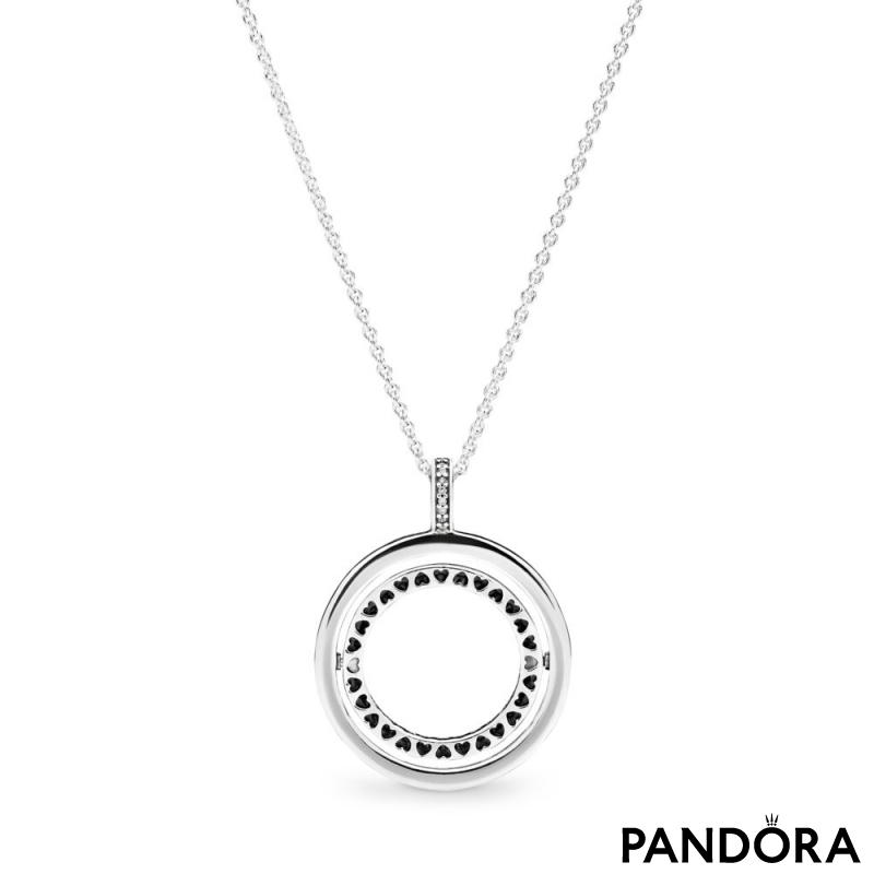 Pandora Logo Circle Necklace 