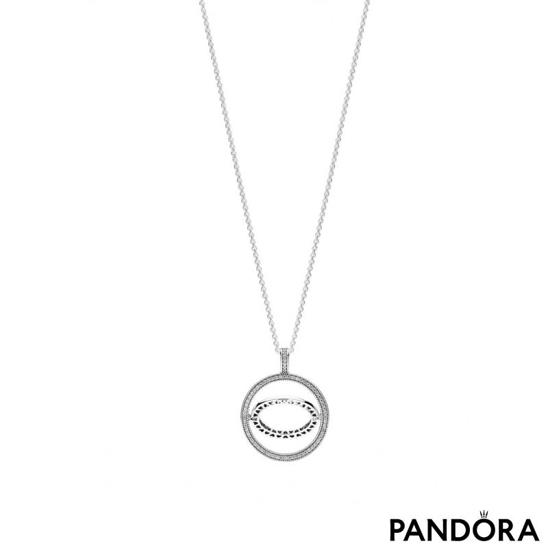 Pandora Logo Circle Necklace 