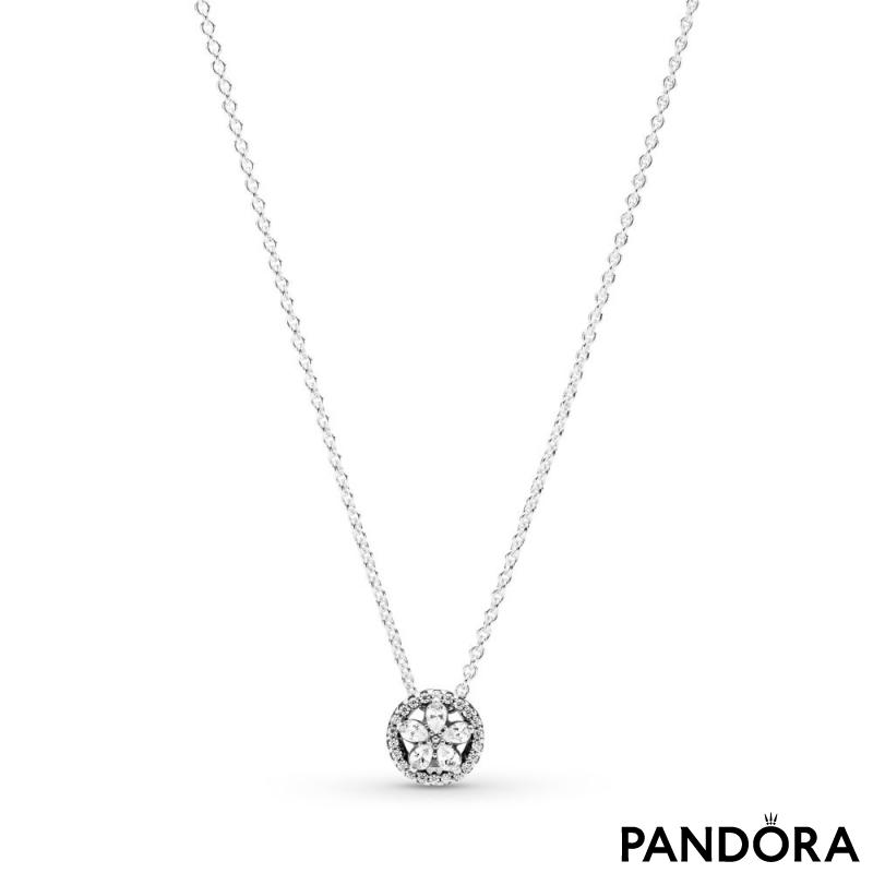Sparkling Snowflake Collier Necklace 