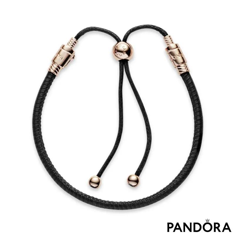 Pandora Moments Leather Slider Bracelet 