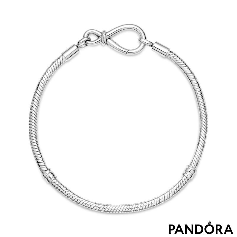 Pandora Moments Infinity Knot Snake Chain Bracelet 