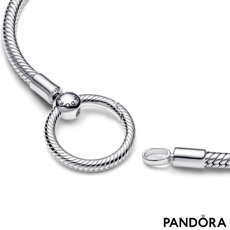 Pandora Moments O Closure Snake Chain Bracelet 