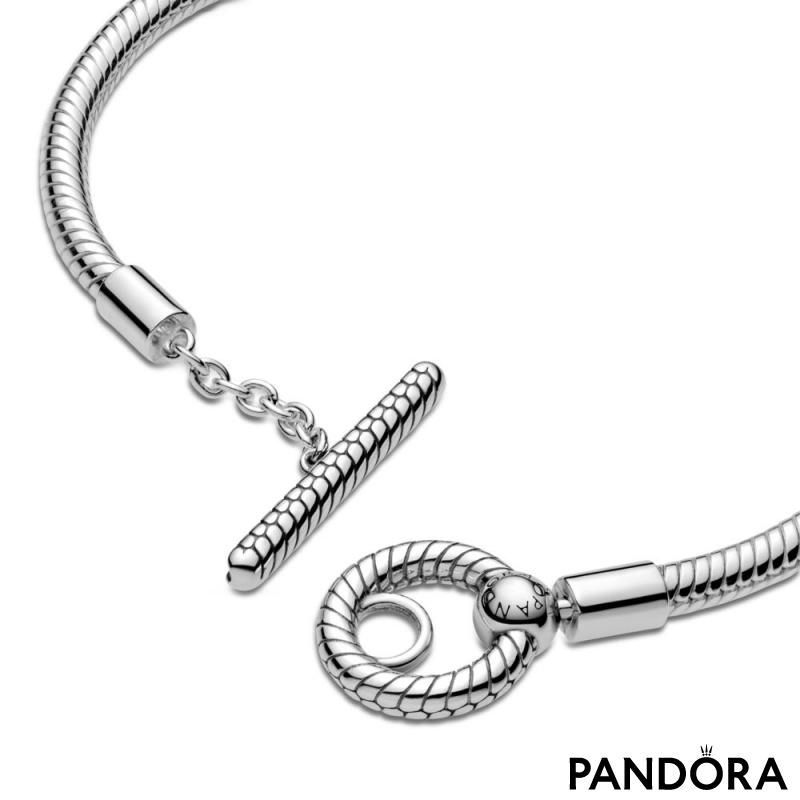 Pandora Moments T-Bar Snake Chain Bracelet 