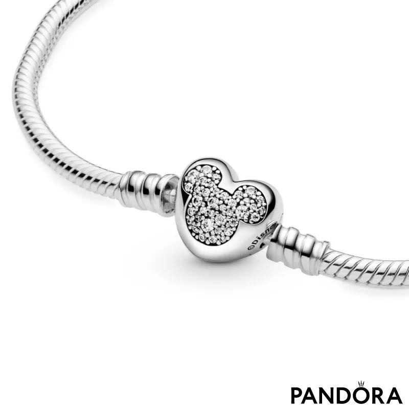Disney Pandora Moments Pavé Minnie Mouse Clasp Snake Chain Bracelet –  Monica Jewelers