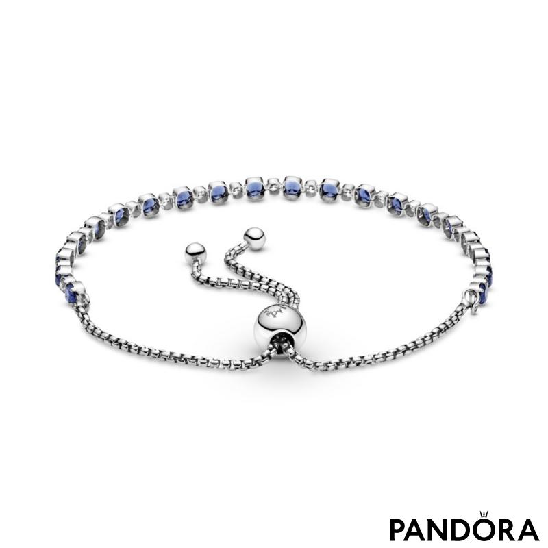 Pandora Blue Pansy Flower Pendant Necklace | REEDS Jewelers