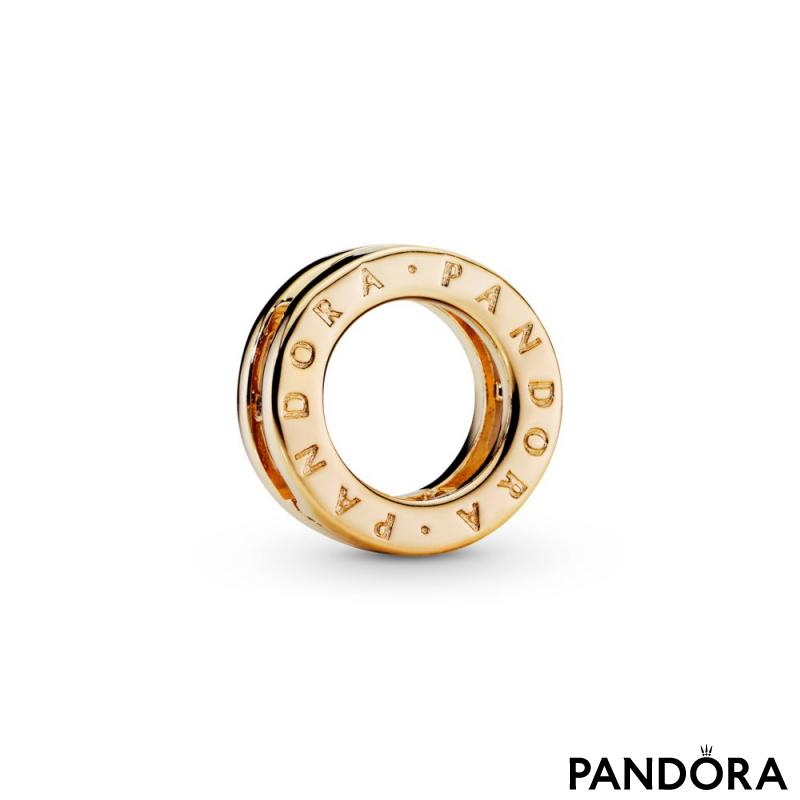 Pandora Logo Circle Clip Charm 