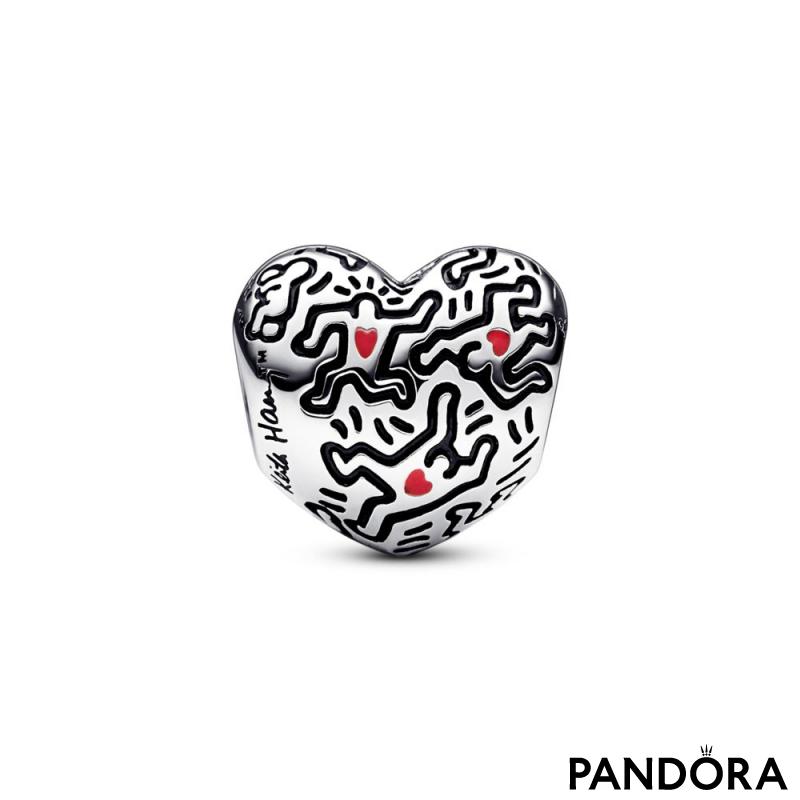 Privezak Keith Haring™ x Pandora Linijska umetnost ljudi 