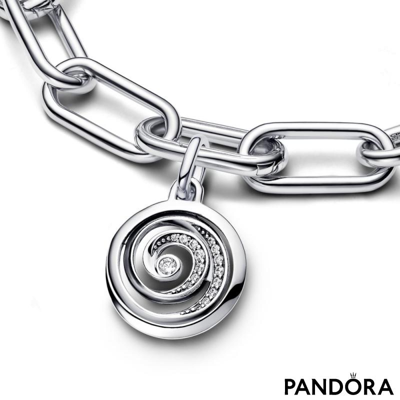 Privezak sa medaljonom Pandora ME Spirala zahvalnosti 