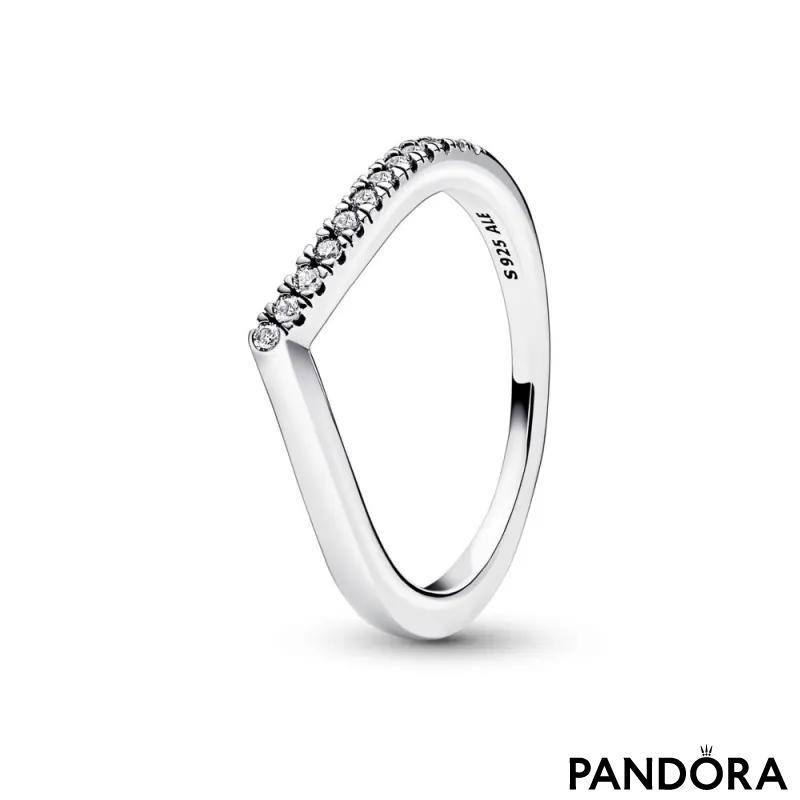 Prsten Pandora Timeless polusvetlucavi ševron 