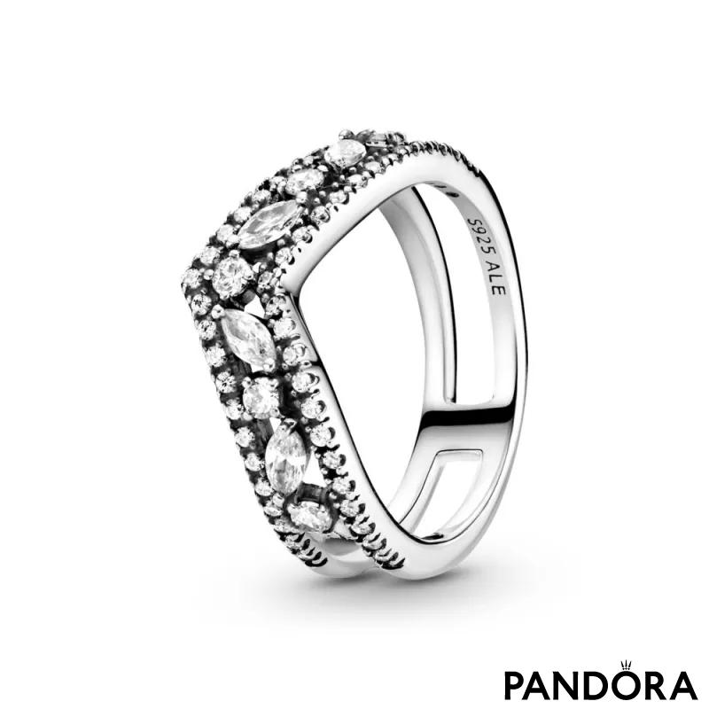Prsten Svetlucavi markiz prsten sa dvostrukim Wishboneom 