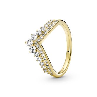 Prsten Wishbone u obliku tijare od 14k pozlate