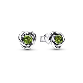 Birthstone avgust - neviseće svetlo zelene minđuše