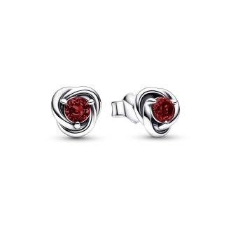 Birthstone januar - neviseće bordo minđuše