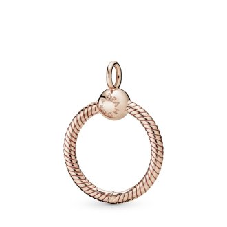 Privezak O manji od 14k roze pozlate