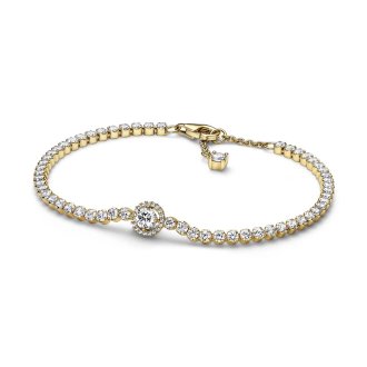 Tennis Halo narukvica od 14k pozlate