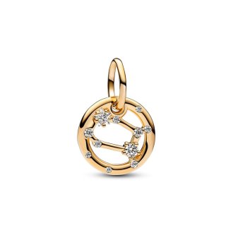Viseći privezak Zodijak u znaku blizanaca od 14k pozlate