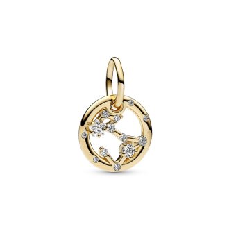 Viseći privezak Zodijak u znaku ribe od 14k pozlate