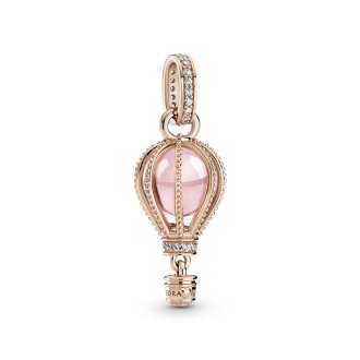 Viseći privezak Roze Leteći Balon od 14k roze pozlate