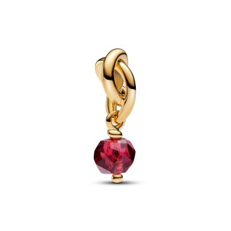 Birthstone jul - viseći privezak od 14k pozlate