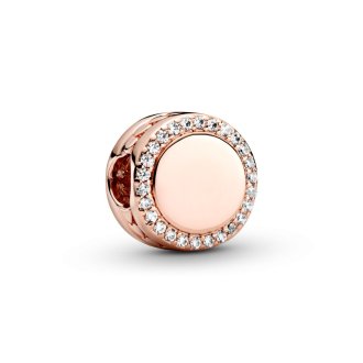 Privezak Krug sa mogućnošću graviranja od 14k roze pozlate