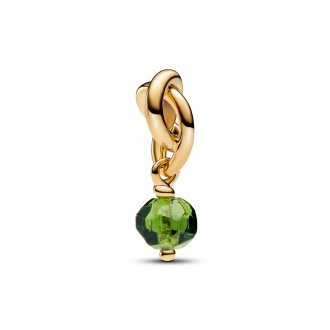 Birthstone avgust - viseći privezak od 14k pozlate