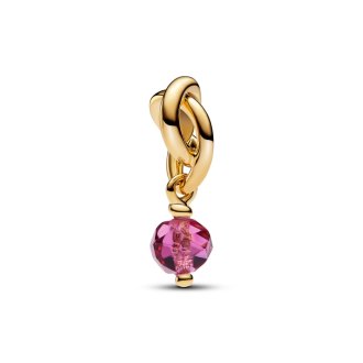 Birthstone oktobar - viseći privezak od 14k pozlate