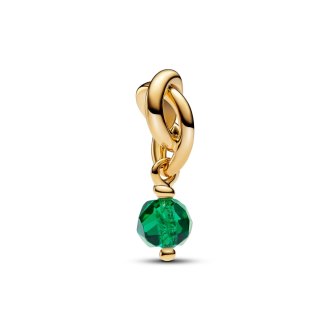 Birthstone maj - viseći privezak od 14k pozlate