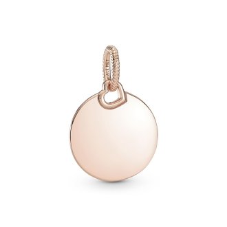 Privezak u obliku kruga sa mogućnošću graviranja od 14k roze pozlate
