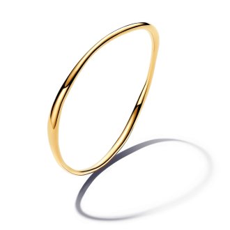 Bangle narukvica organskog oblika od 14k pozlate