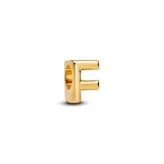 Mini privezak Slovo F od 14k pozlate