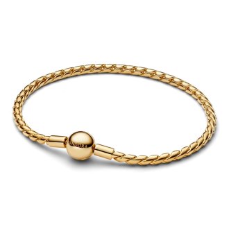 Narukvica Wing Chain sa kopčom u obliku kruga od 14k pozlate