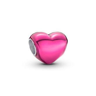 Privezak Metalik roze srce