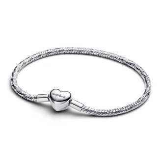 Narukvica Faceted Snake Chain sa kopčom u obliku srca