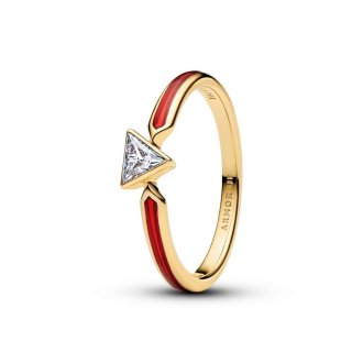 Marvel Iron Man crveni prsten od 14k pozlate
