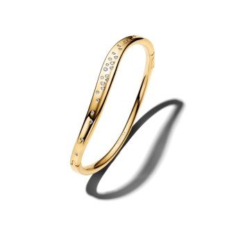 Bangle organska narukvica sa kamenčićima od 14k pozlate